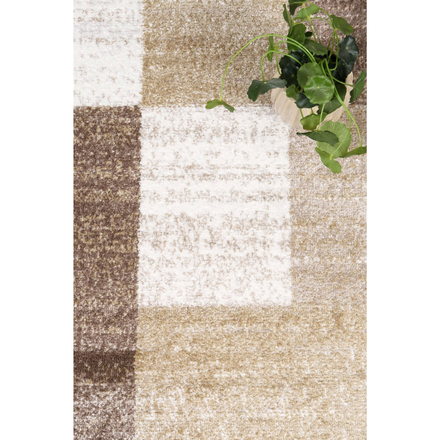 Windjana Abstract Geometric Beige Rug 240x330cm