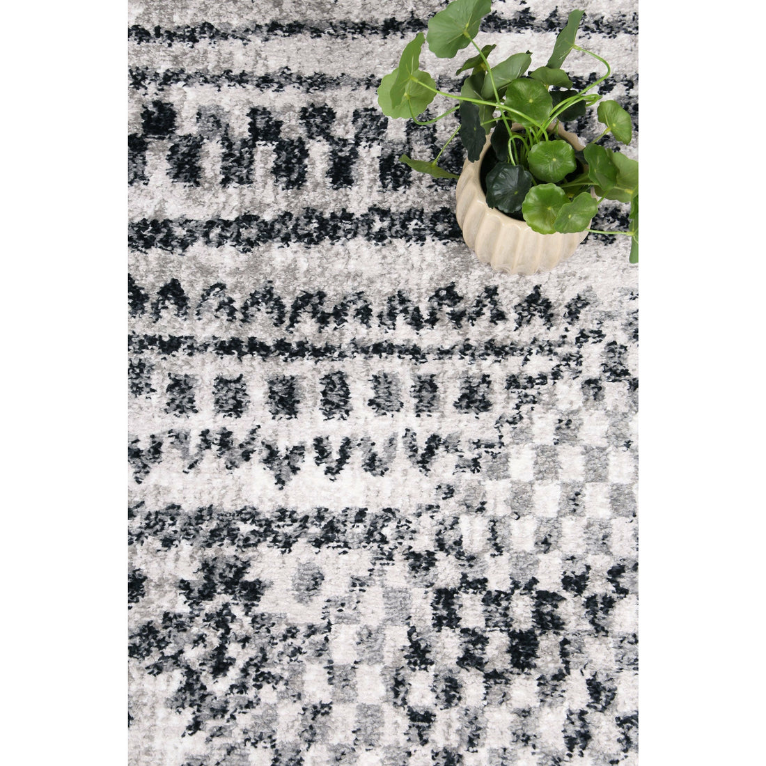 Windjana Tribal Charcoal Rug 240x330cm