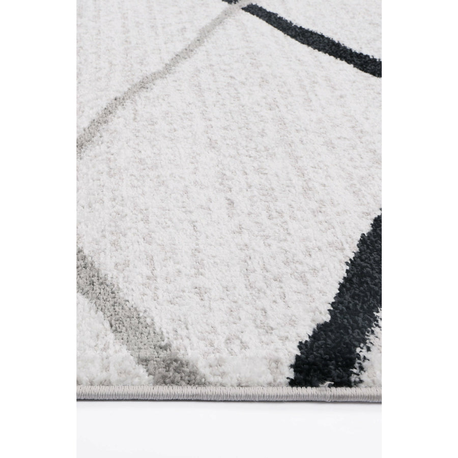 Windjana Abstract Stripe White Rug 280x380cm