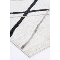 Windjana Abstract Stripe White Rug 280x380cm