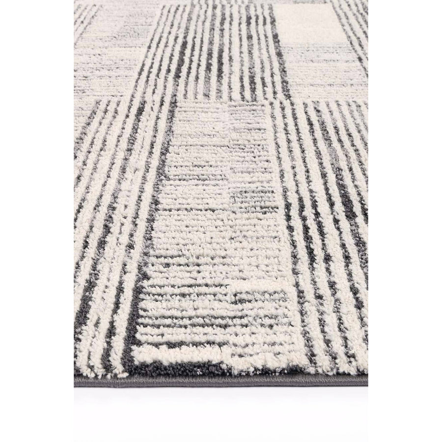 Verve Light Grey Brick Rug 160x230cm