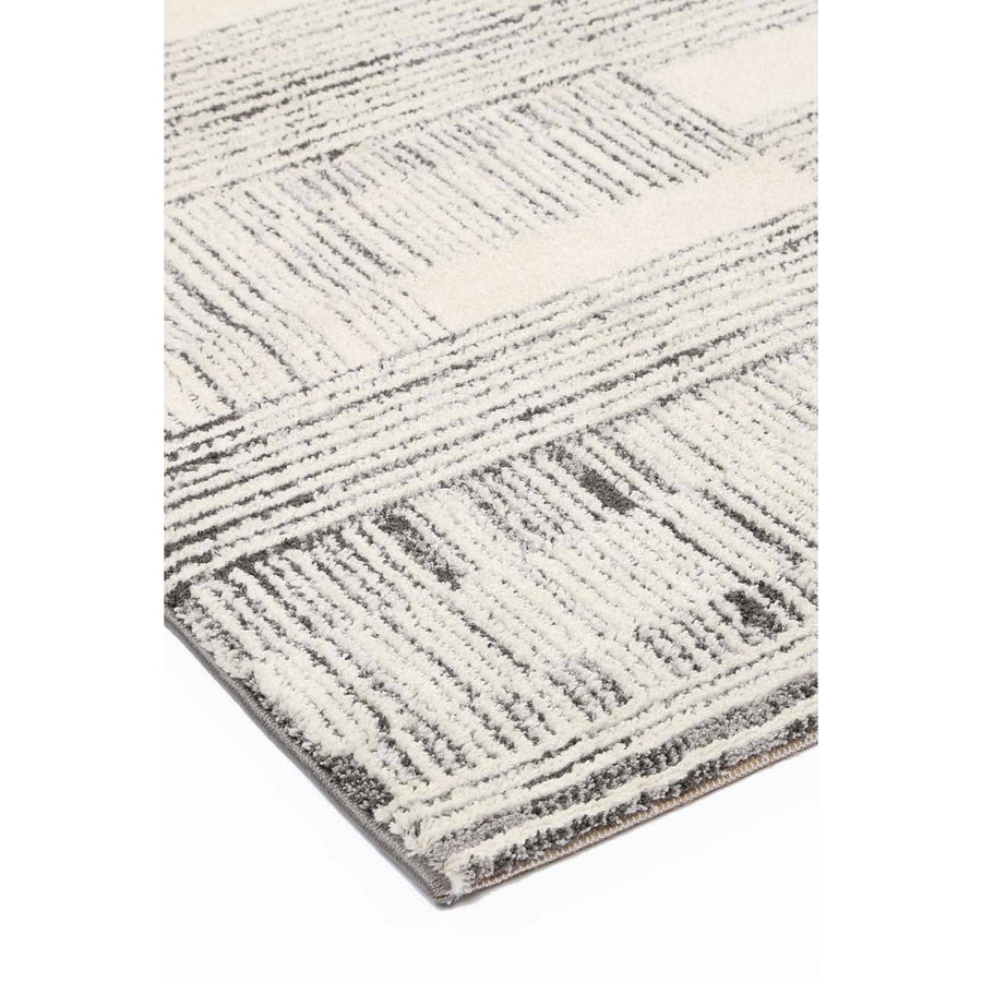 Verve Light Grey Brick Rug 160x230cm