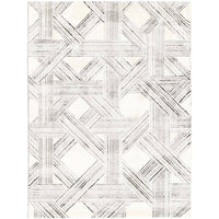 Verve Light Grey Geometric Rug 160x230cm