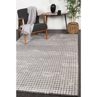 Verve Grey Cubic Rug 160x230cm