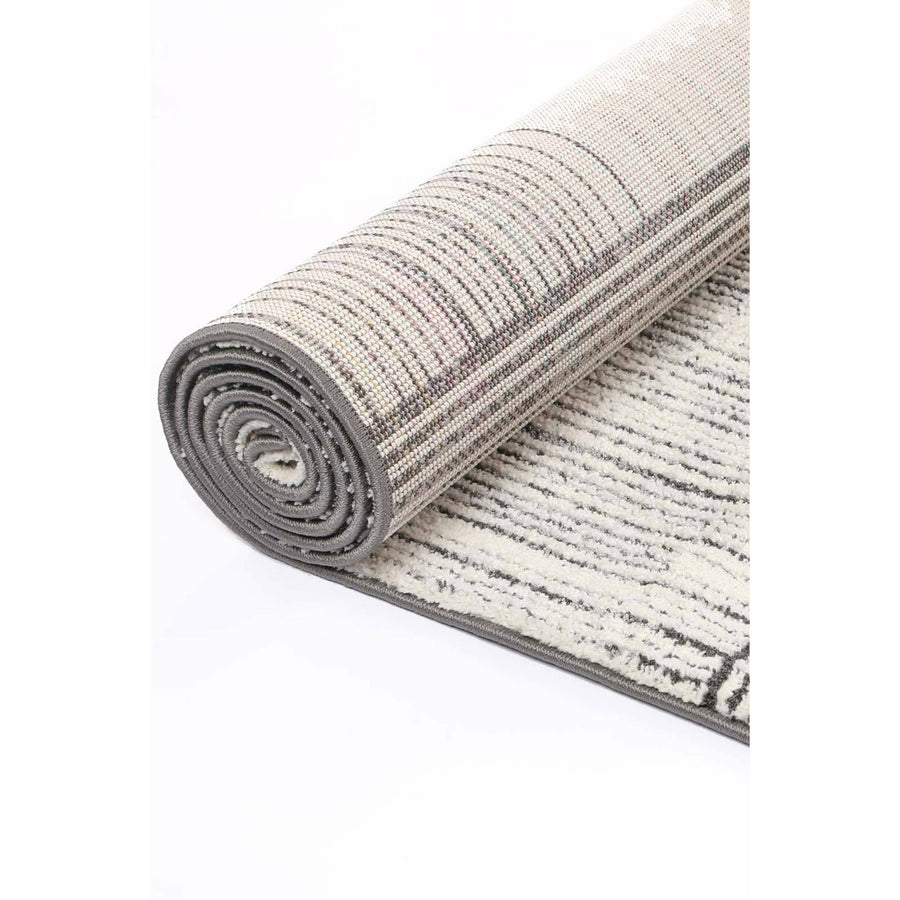 Verve Light Grey Brick Rug 200x290cm