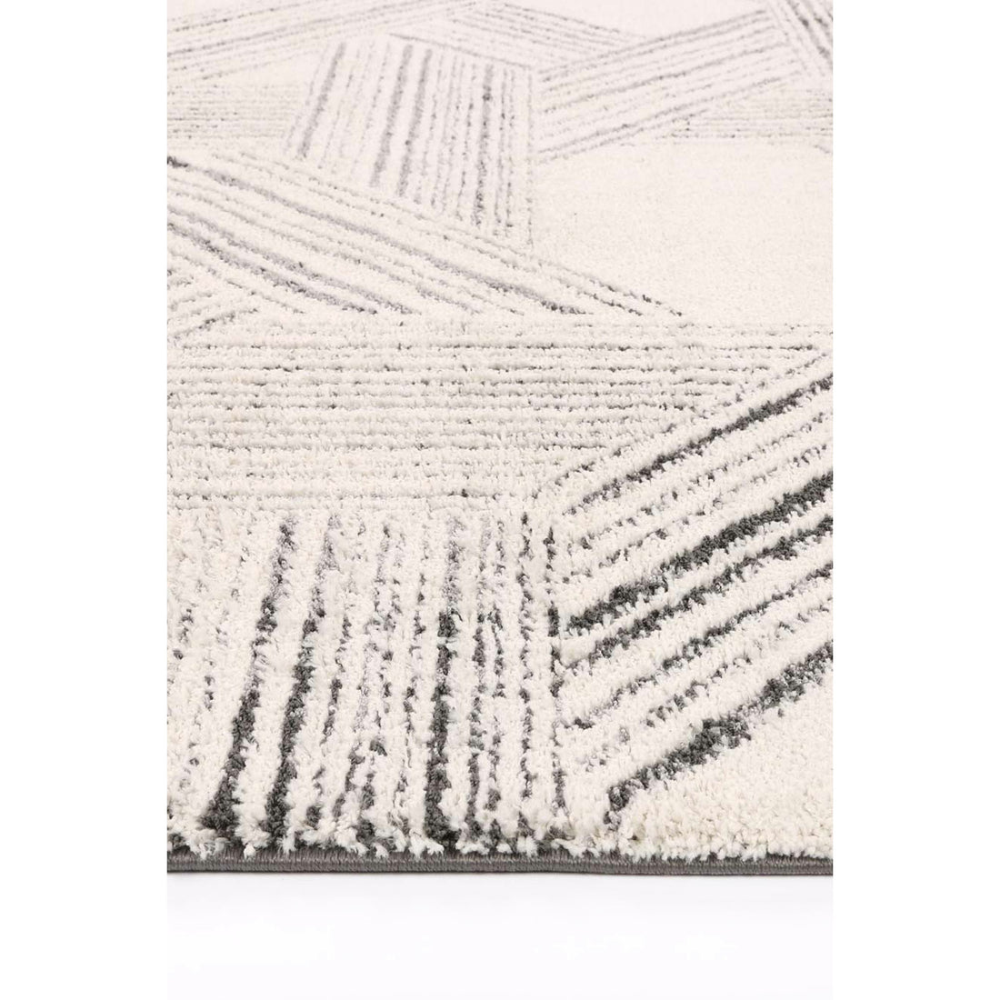 Verve Light Grey Geometric Rug 200x290cm