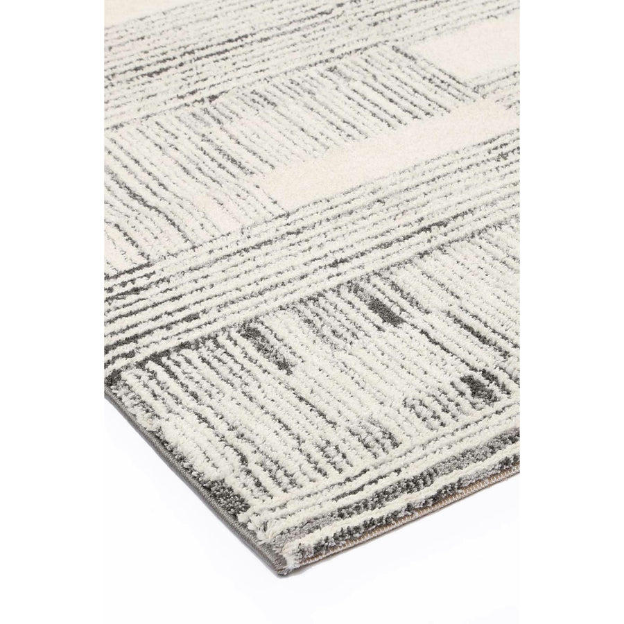 Verve Light Grey Brick Rug 240x330cm