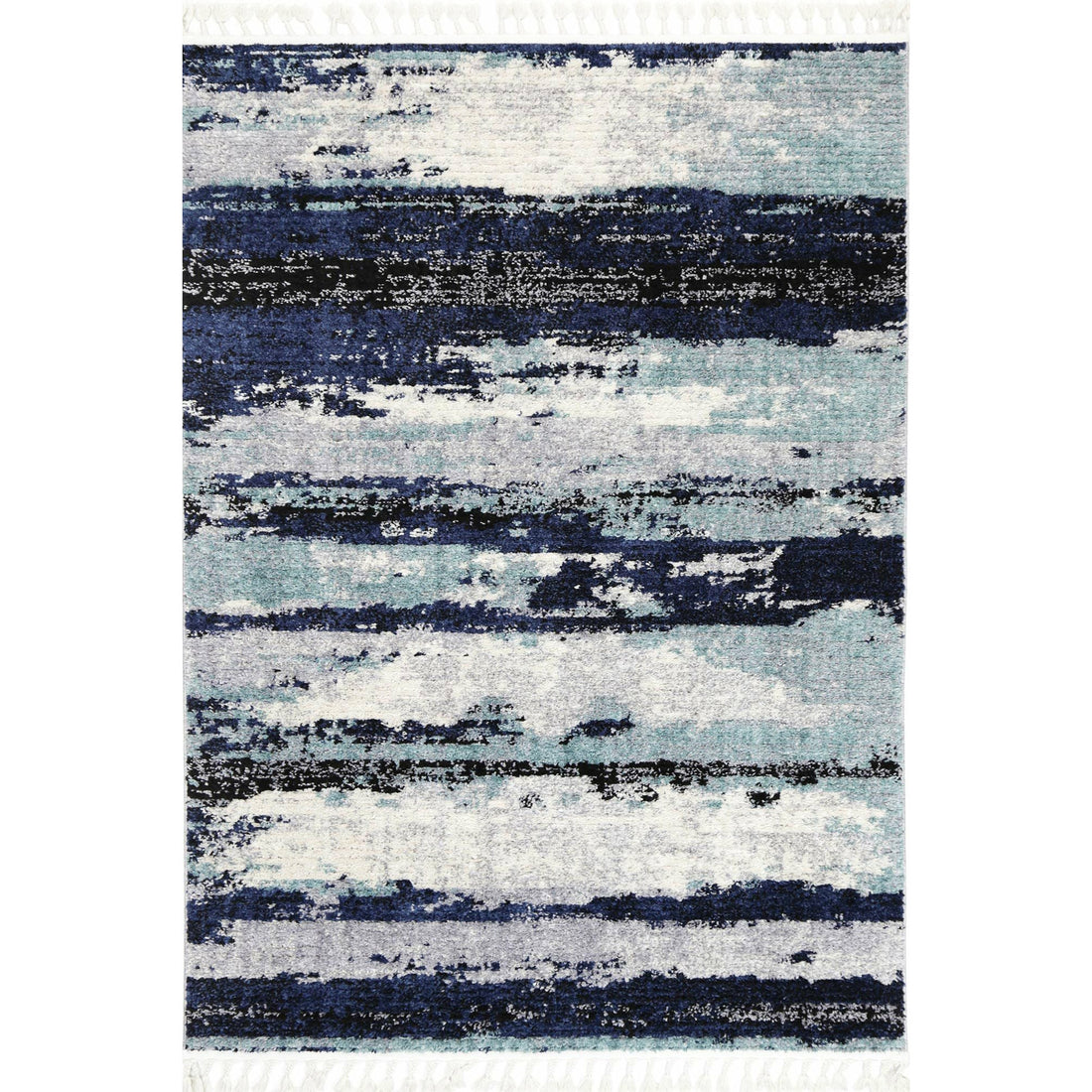 Myk Navy Blue Abstract Rug 160x230 cm