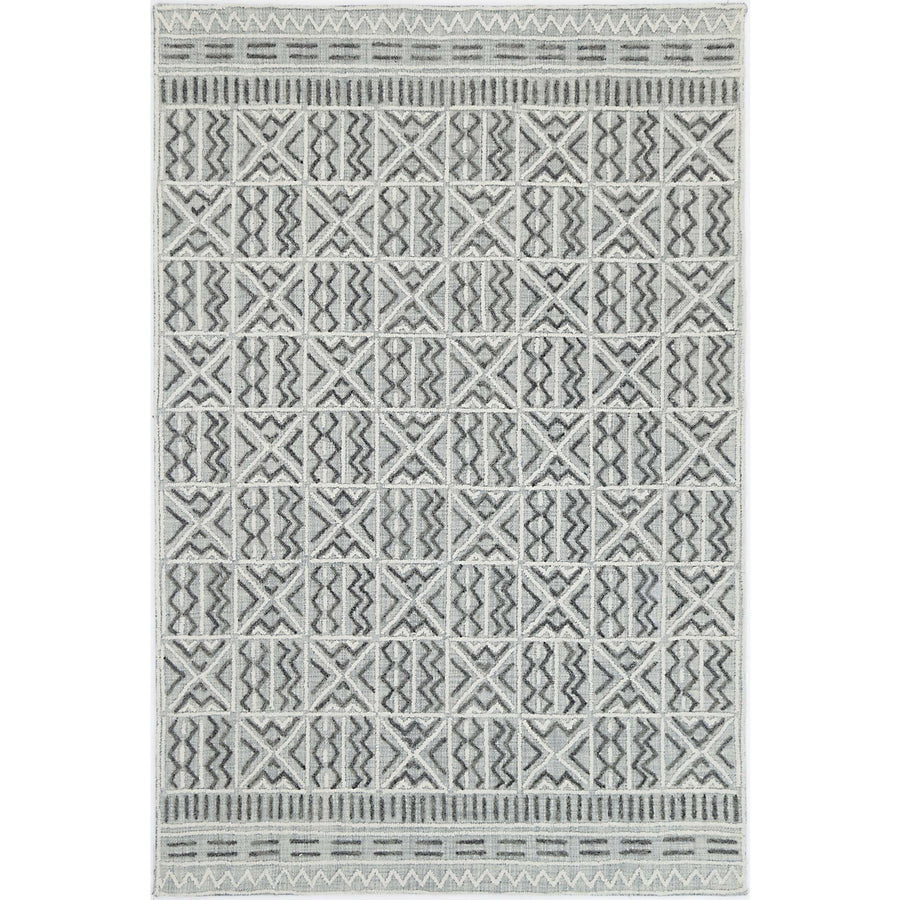 Mila Criss Cross Light Grey Rug 280x380cm