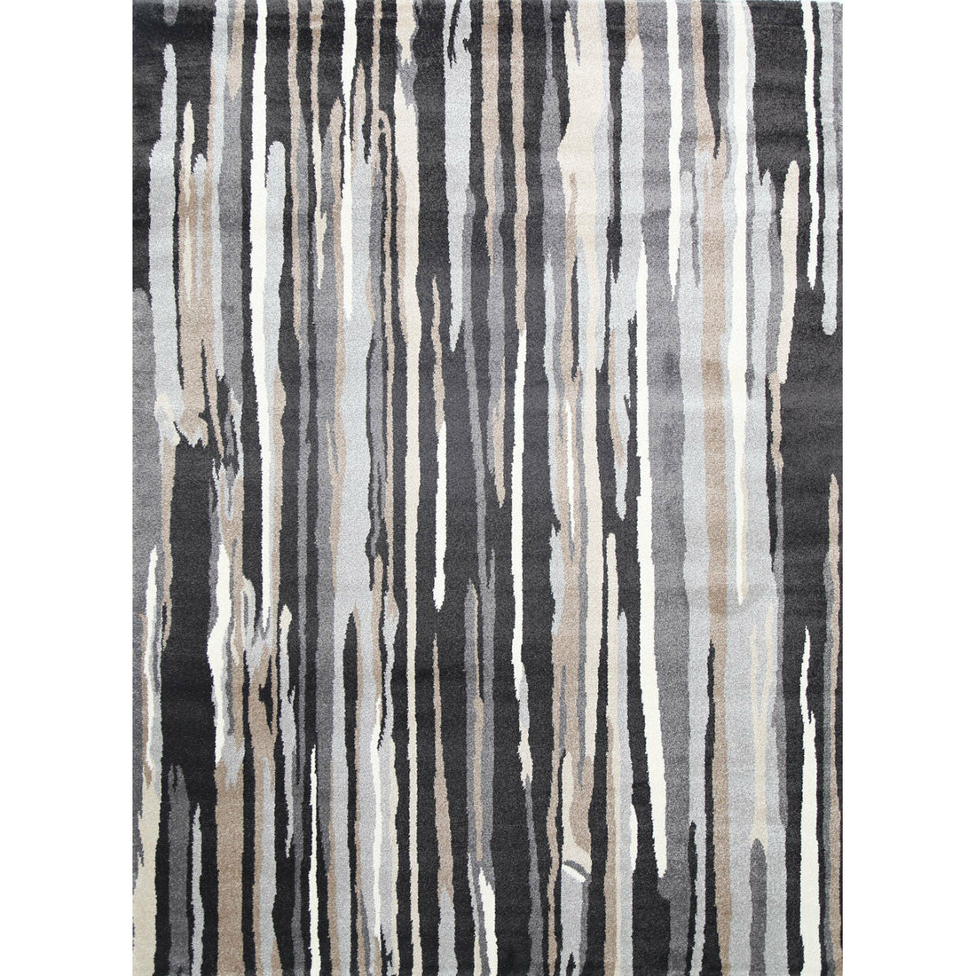 Morisot Dark Brown Vertical Stripes Rug 120x160cm