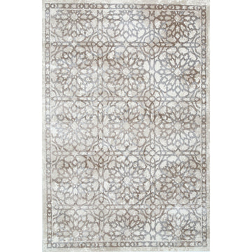 Morisot Grey and Beige Demask Rug 120x160cm