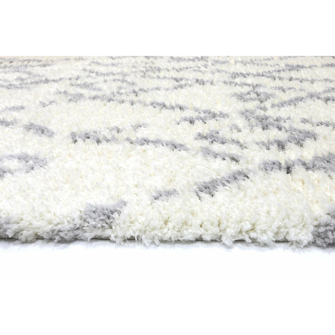 Moroccan Cream and Silver Fes Rug 160X230cm