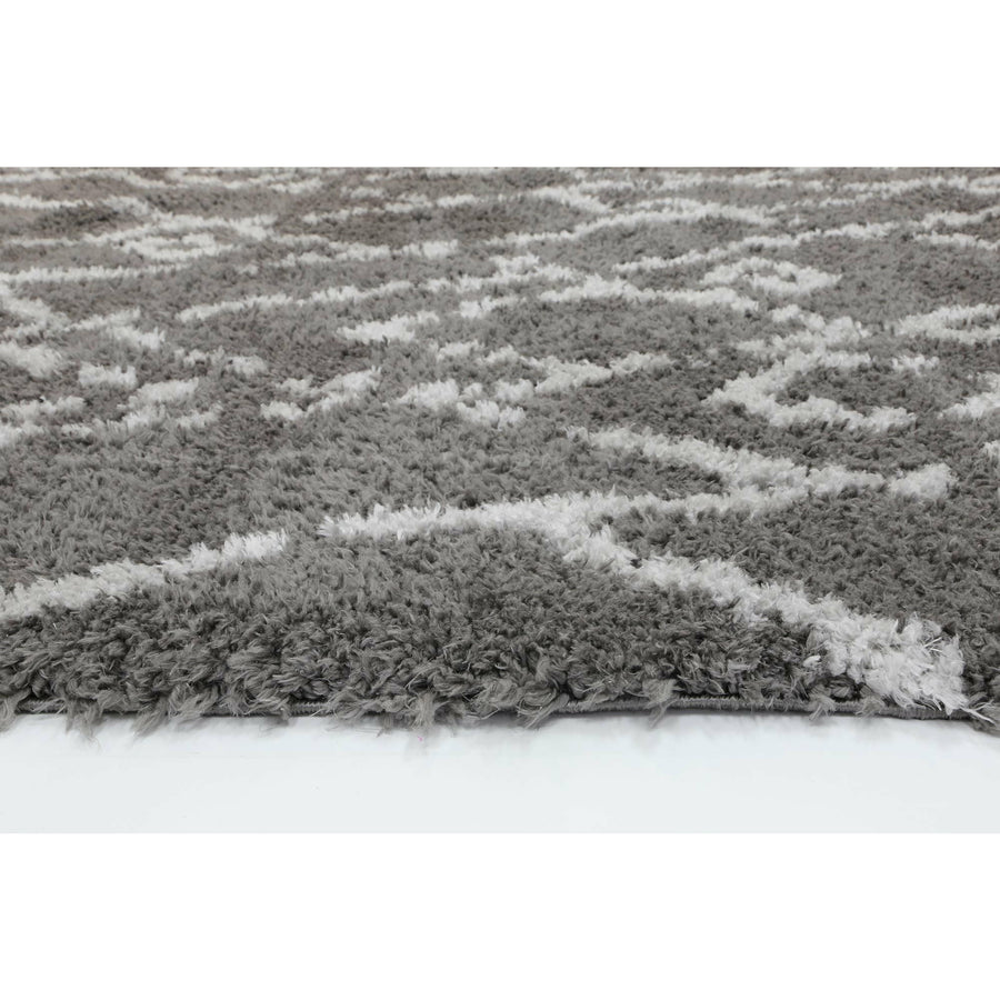 Moroccan Grey and Silver Fes Rug 160X230cm