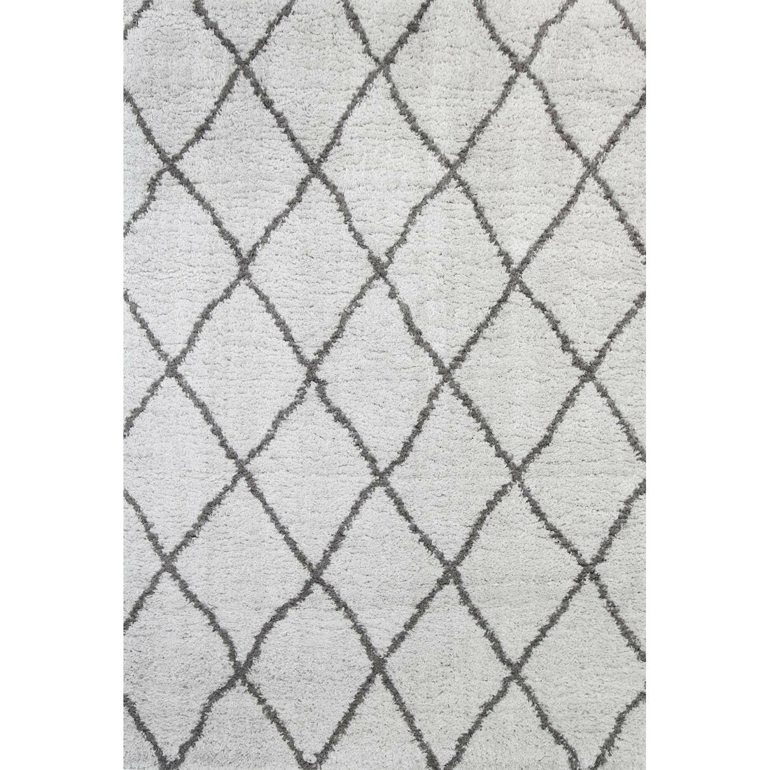 Moroccan Silver and Grey Diamond Rug 160X230cm