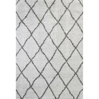 Moroccan Silver and Grey Diamond Rug 160X230cm