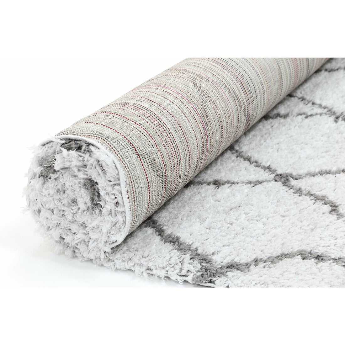 Moroccan Silver and Grey Diamond Rug 160X230cm