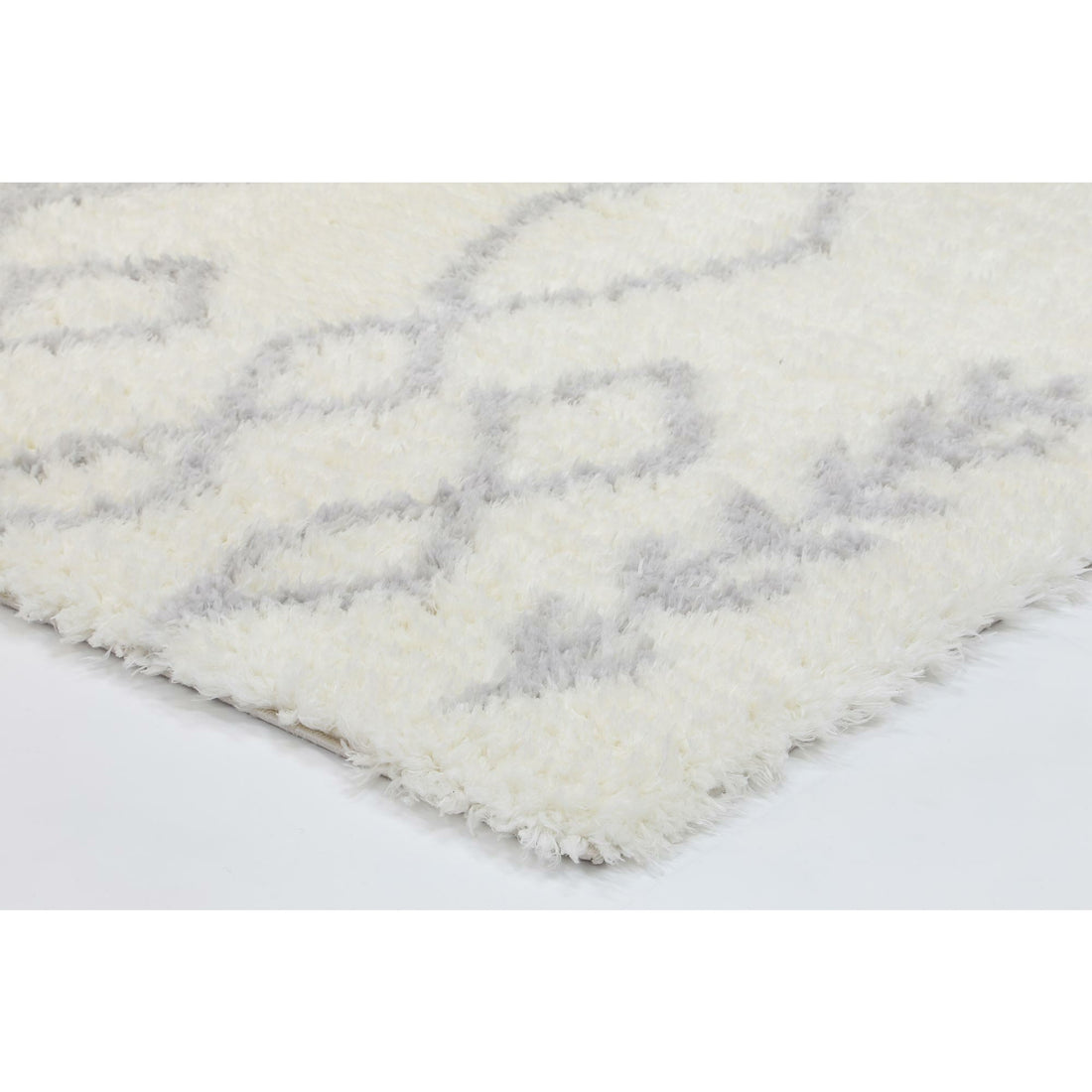 Moroccan Cream and Silver Tribal Rug 160X230cm