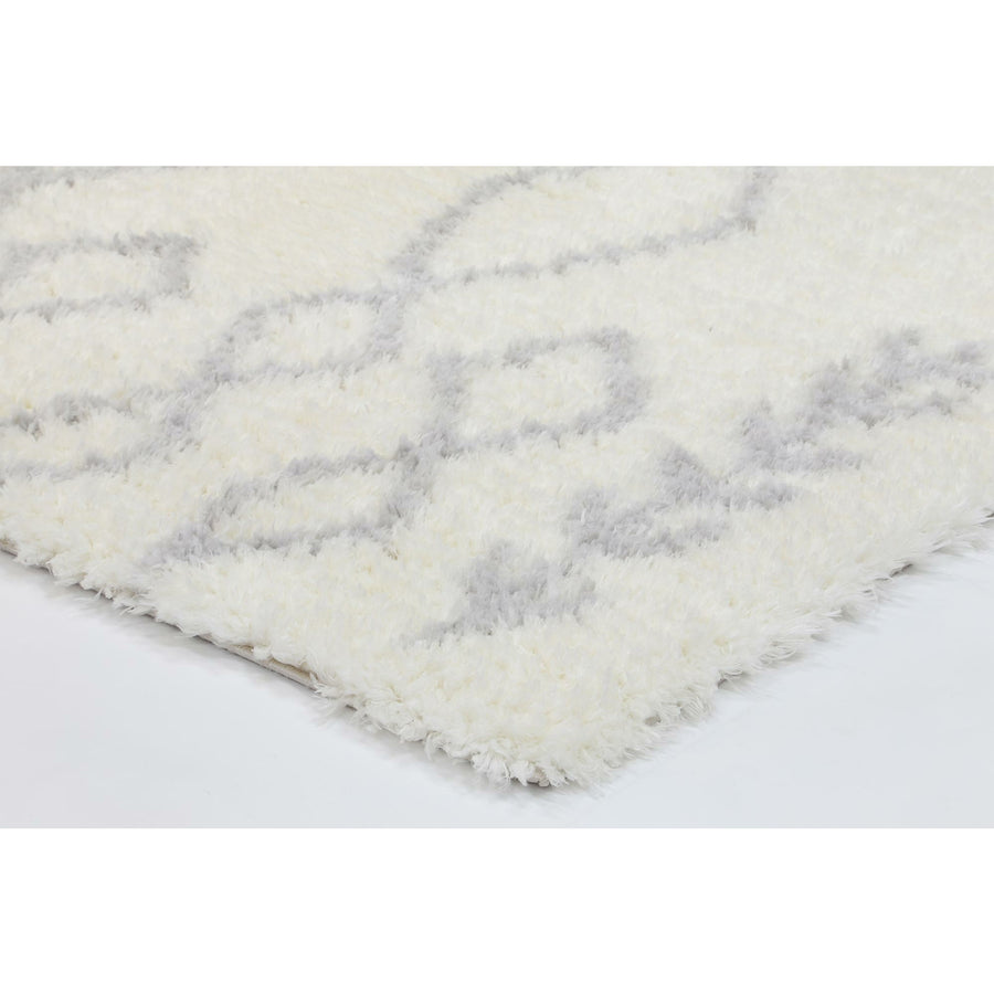 Moroccan Cream and Silver Tribal Rug 160X230cm