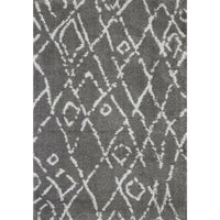 Moroccan Grey and Silver Fes Rug 200X290cm