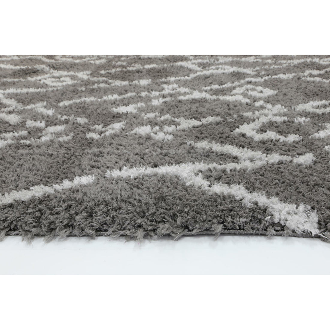 Moroccan Grey and Silver Fes Rug 200X290cm