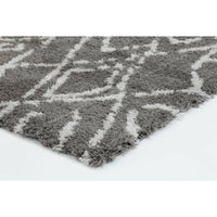 Moroccan Grey and Silver Fes Rug 200X290cm