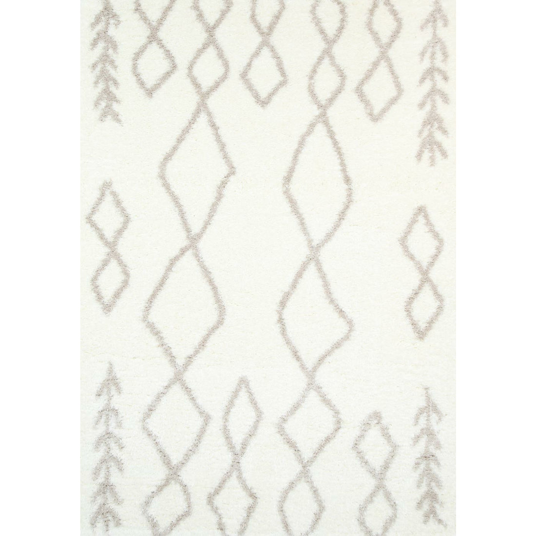 Moroccan Cream and Beige Tribal Rug 200X290cm