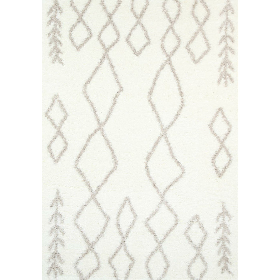 Moroccan Cream and Beige Tribal Rug 200X290cm