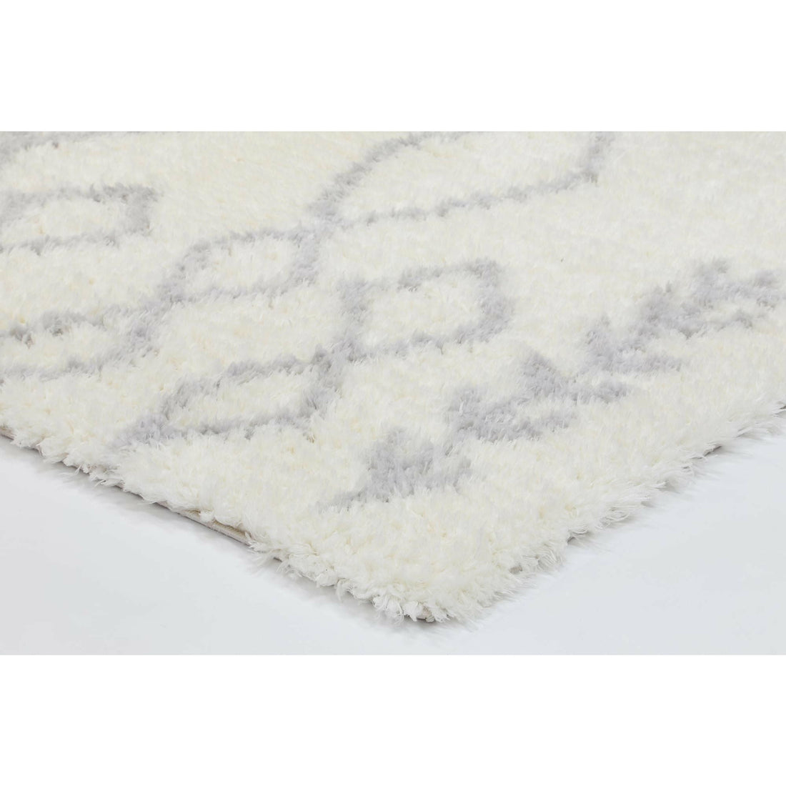 Moroccan Cream and Silver Tribal Rug 200X290cm