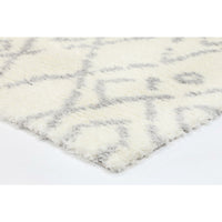 Moroccan Cream and Silver Fes Rug 240X330cm