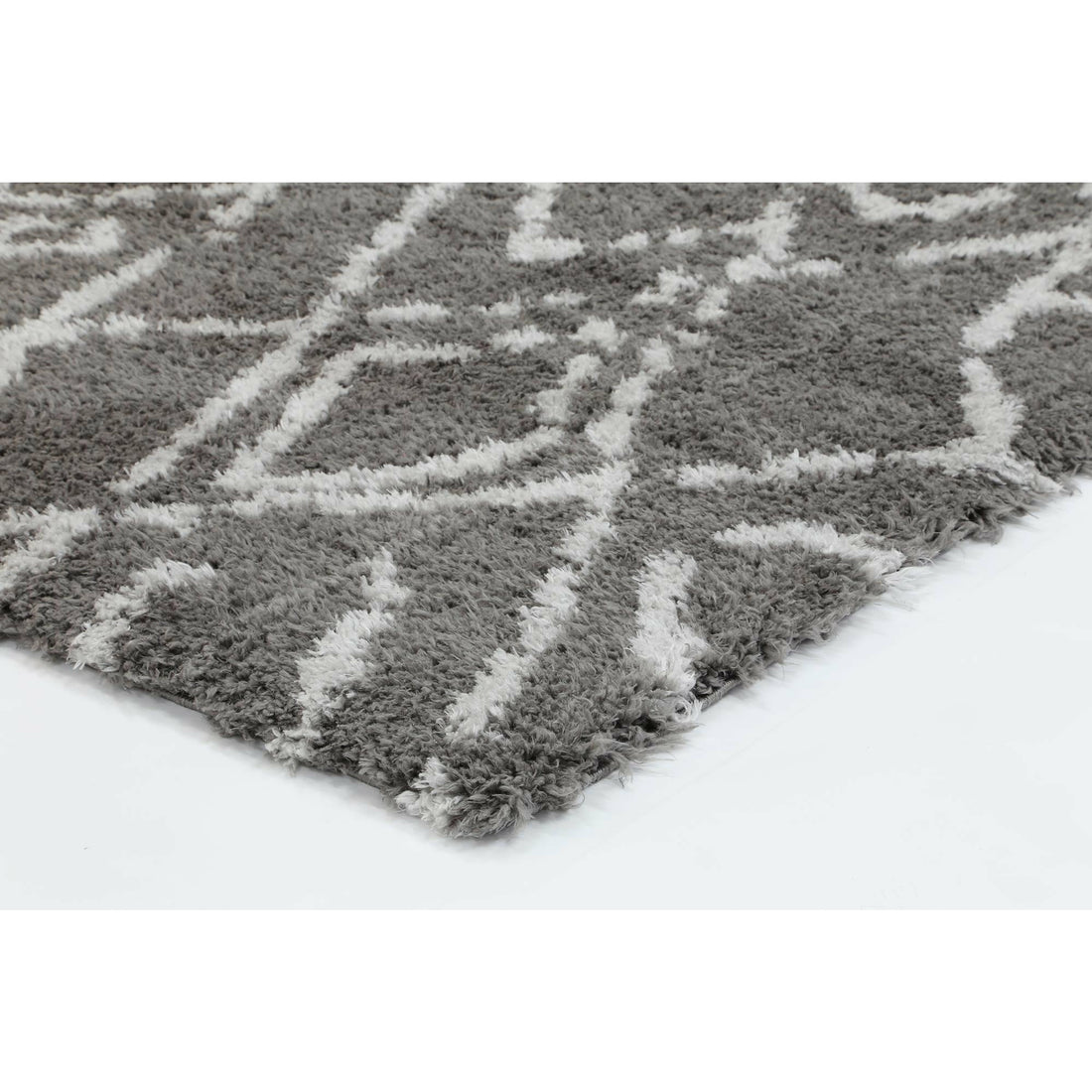 Moroccan Grey and Silver Fes Rug 240X330cm