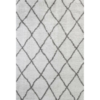 Moroccan Silver and Grey Diamond Rug 240X330cm