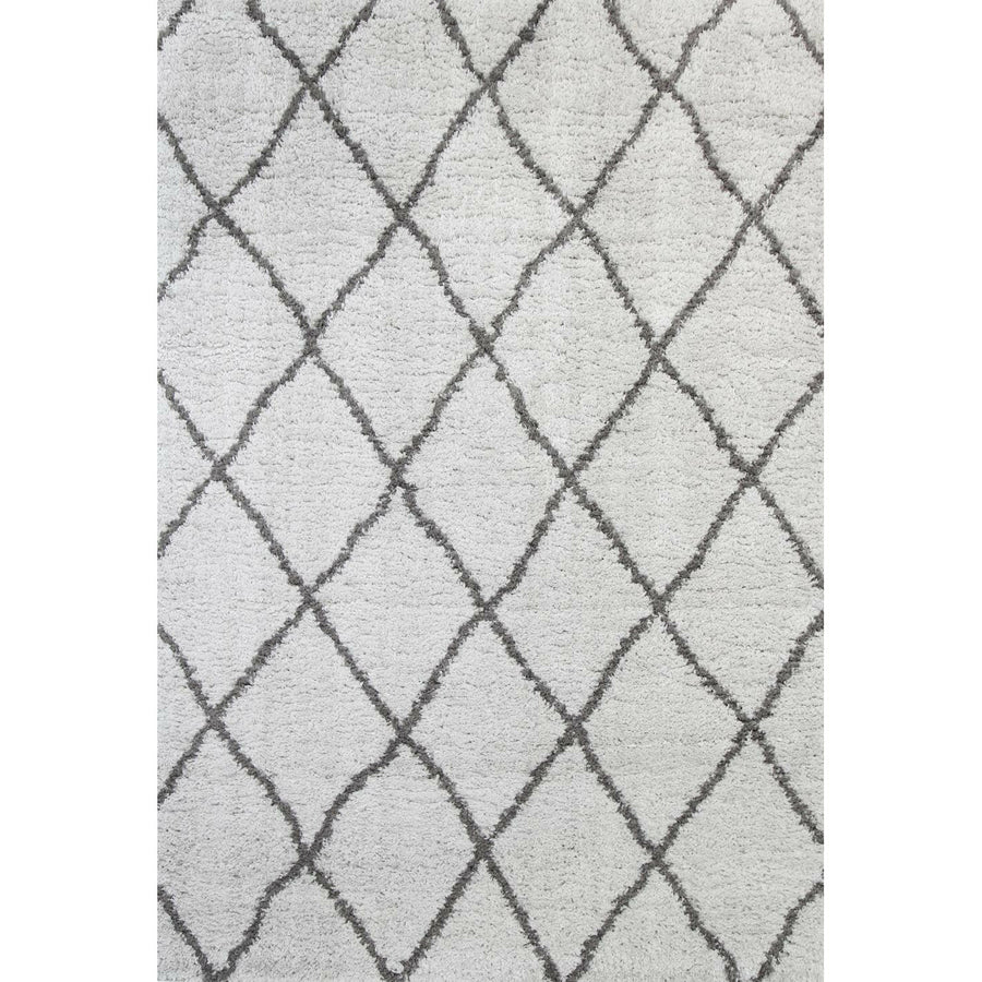 Moroccan Silver and Grey Diamond Rug 240X330cm