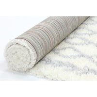 Moroccan Cream and Silver Tribal Rug 240X330cm