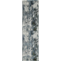 Roman Mosaic Modern Grey Turquoise Rug 200x290 cm