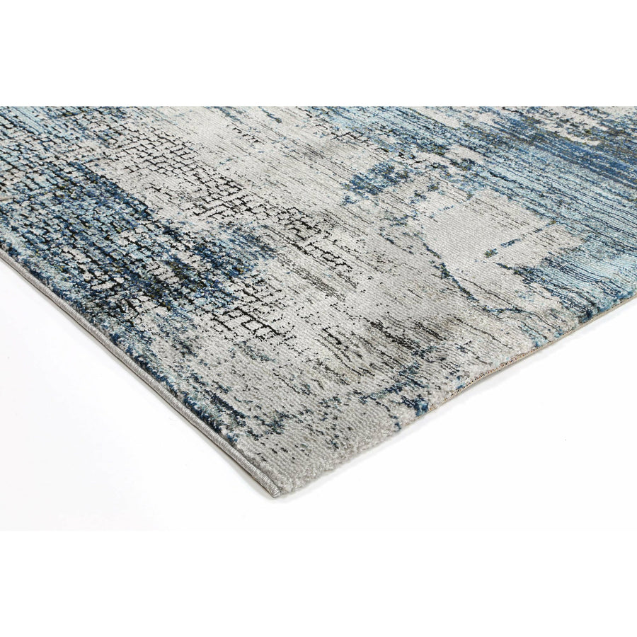 Roman Mosaic Modern Grey Turquoise Rug 200x290 cm