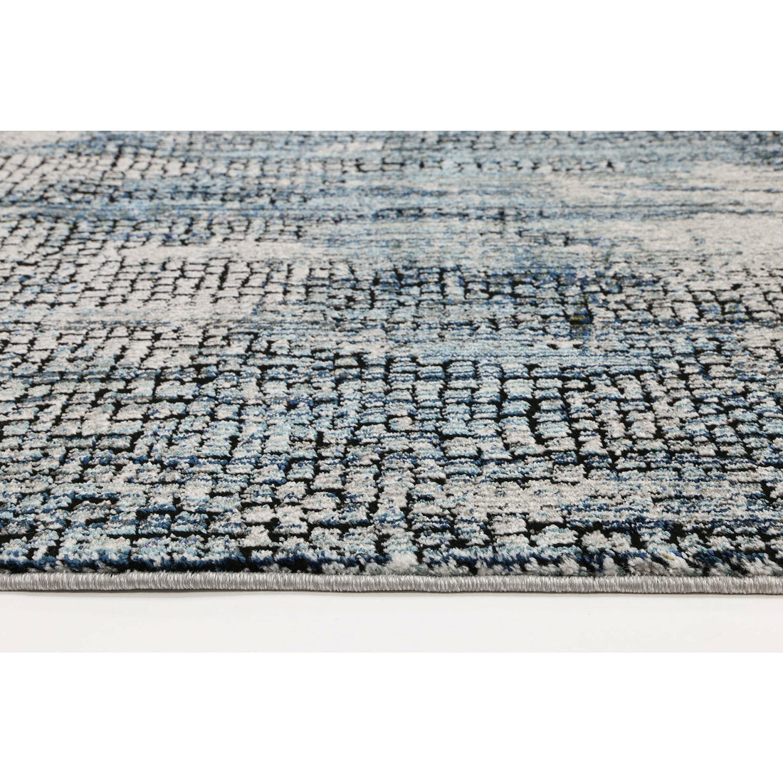 Roman Mosaic Modern Grey Turquoise Rug 300x400 cm