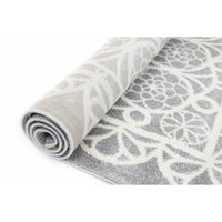 Piccolo  Grey and White Doily Kids Rug 120x170cm