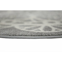 Piccolo  Grey and White Doily Kids Rug 133x133cm Round