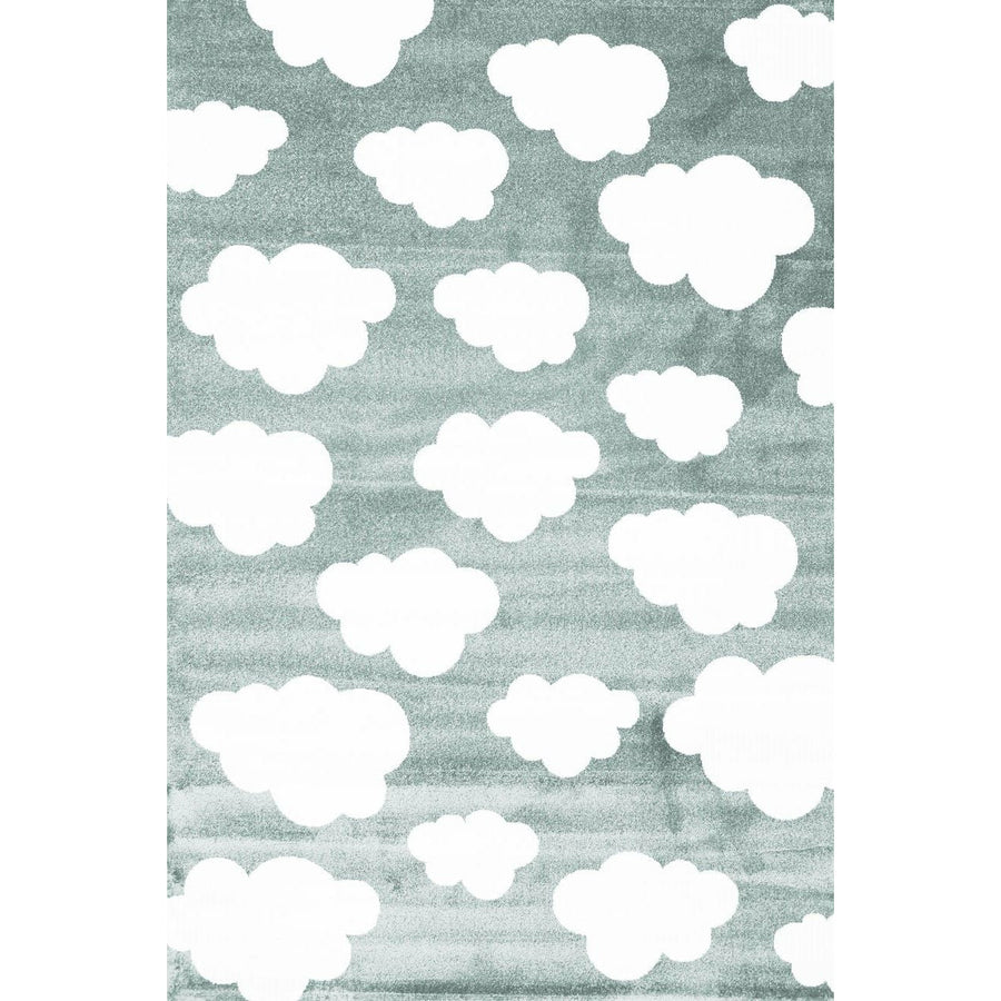 Piccolo  Aqua White Cloud Kids Rug 160x230cm