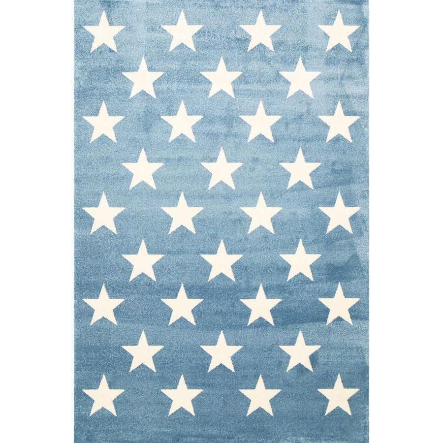 Piccolo  Blue and White Stars Kids Rug 160x230cm