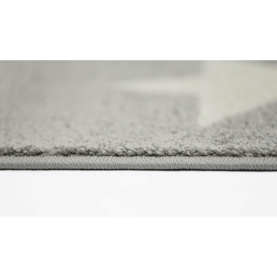 Piccolo Charcoal and White Stars Kids Rug 160x230cm