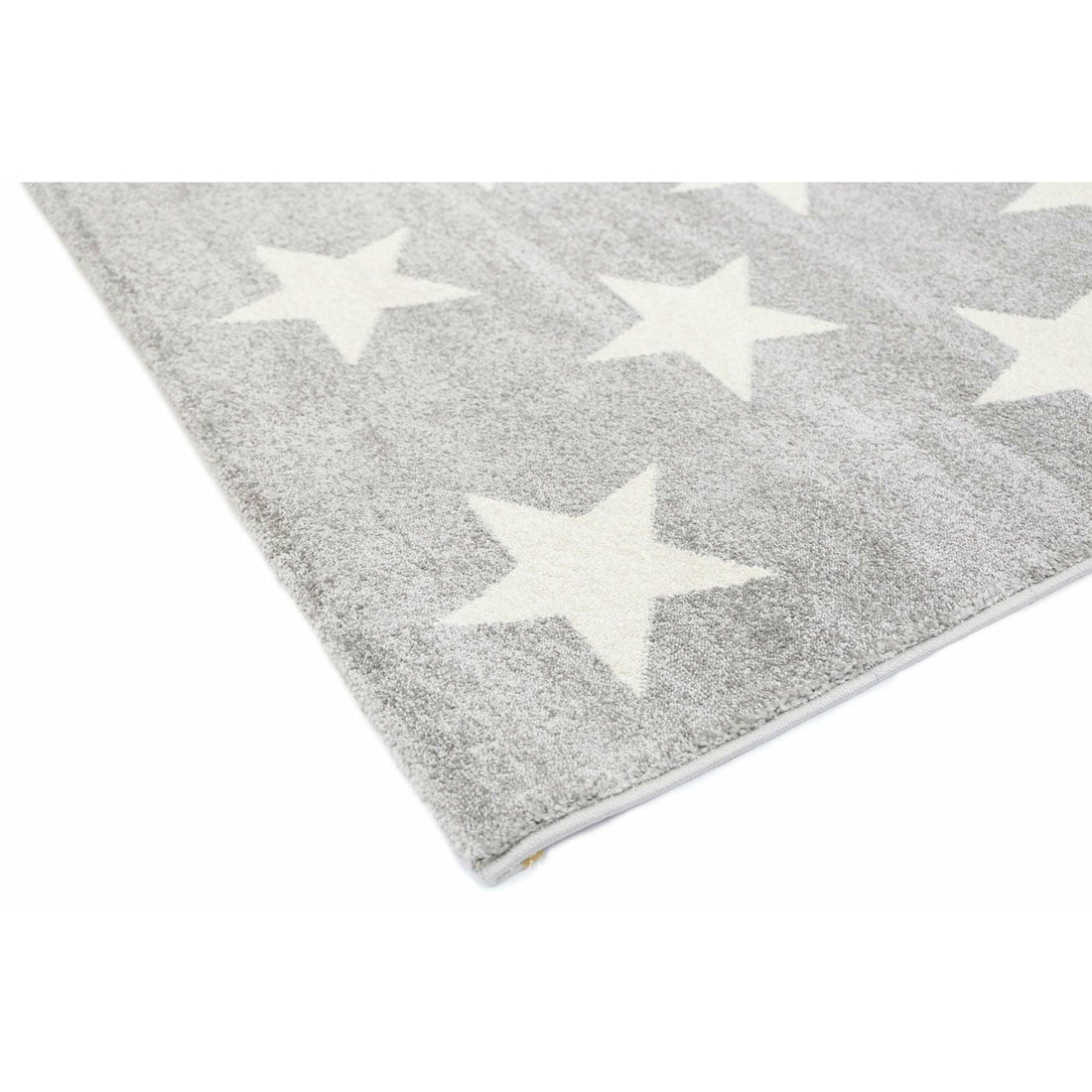 Piccolo Charcoal and White Stars Kids Rug 160x230cm