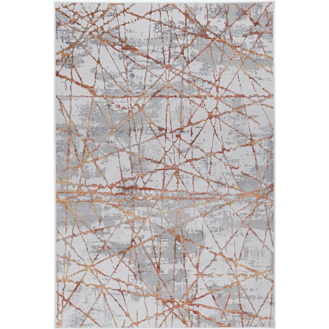 Isaiah Geometric Rust Rug 120x170cm