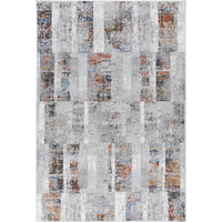 Isaiah Grey Rust Abstract Rug 120x170cm