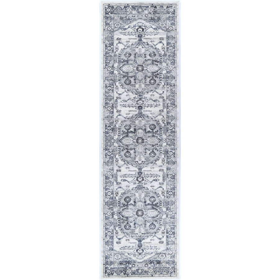 Ligures Grey White Rug 200X290cm