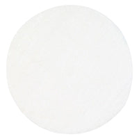 Puffy Soft Shaggy Round Rug White 160x160 cm Round