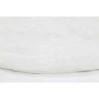 Puffy Soft Shaggy Round Rug White 160x160 cm Round