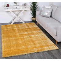 Puffy Soft Shaggy Mustard Yellow 200x290 cm