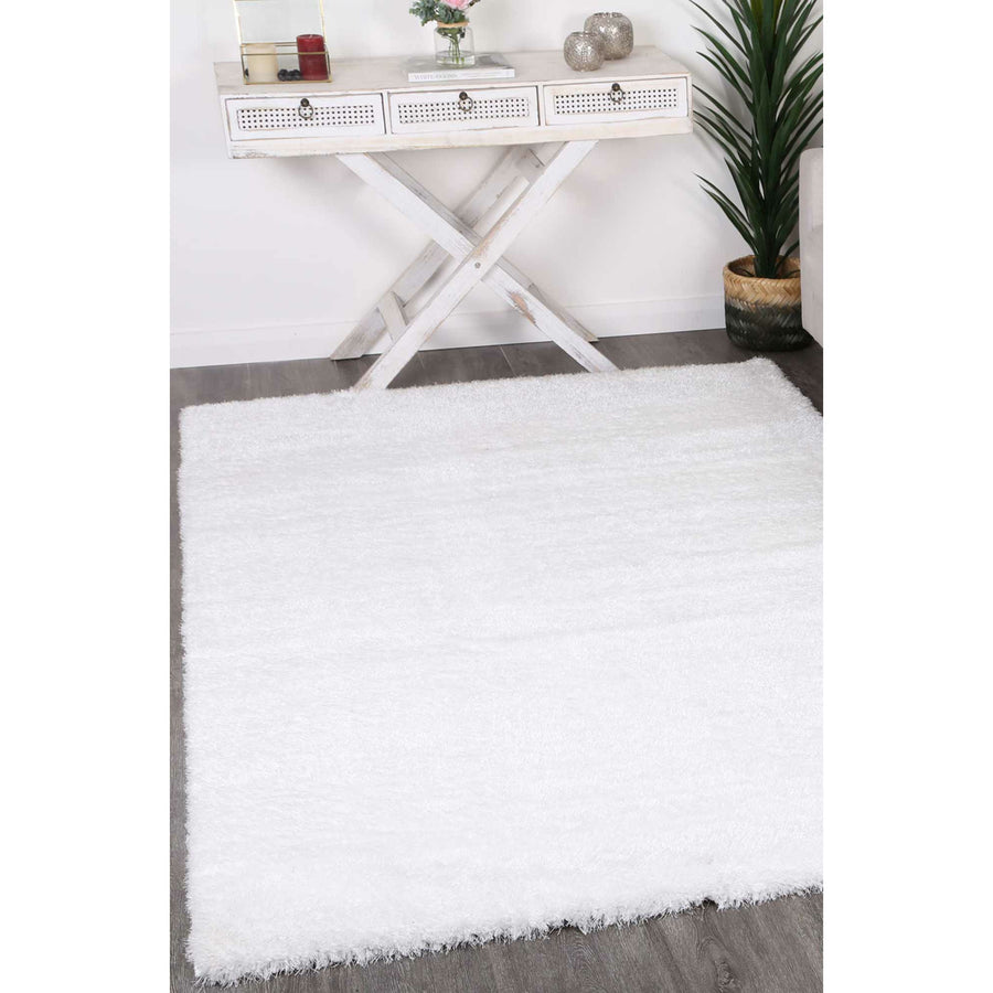 Puffy Soft Shaggy White 200x290 cm