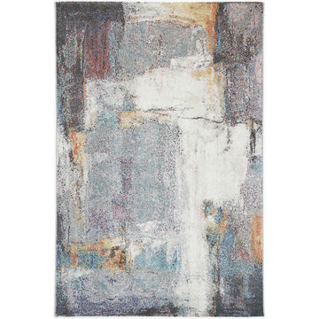 Aveza Abstract Grey Rug 160x160cm